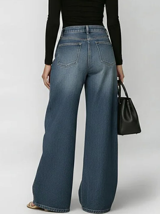 ✨✨LAST DAY SAVE 49% ⏰Women's New High-waisted Casual Loose Wide-leg Jeans