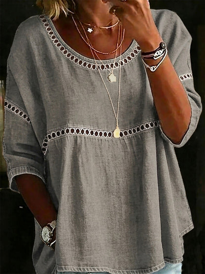 🎁New Arrivals🔥 Women's Vintage Casual Loose Linen Blouse Shirt