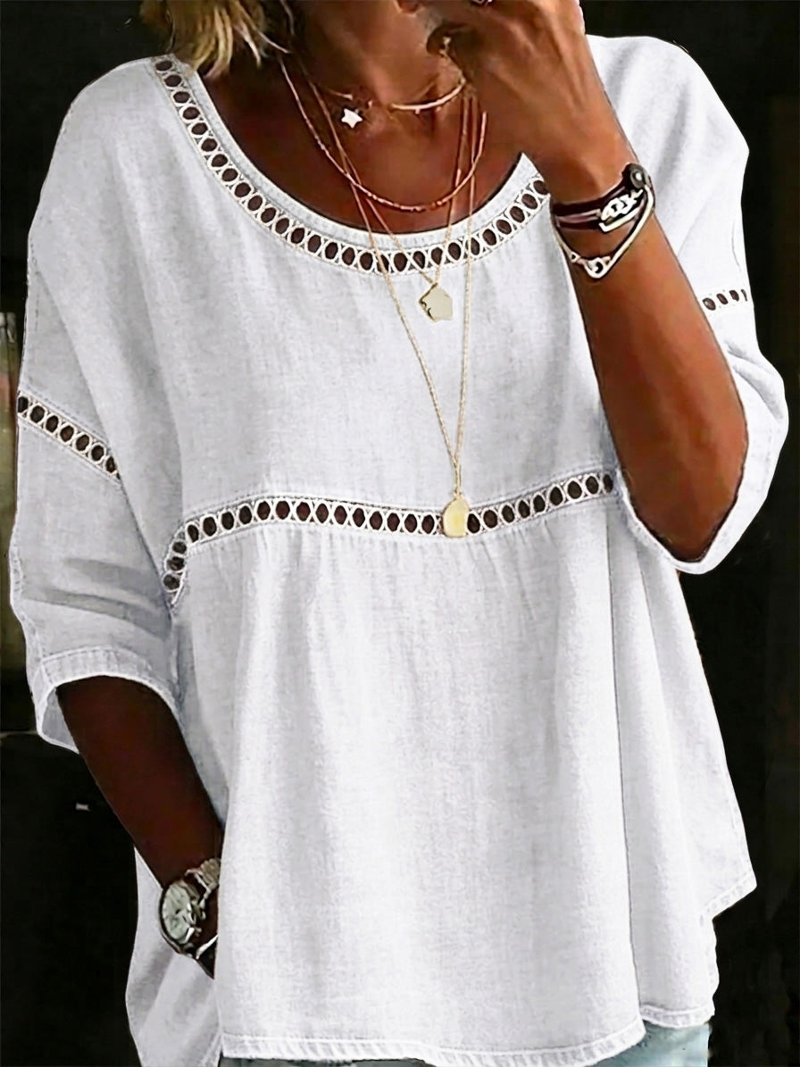 🎁New Arrivals🔥 Women's Vintage Casual Loose Linen Blouse Shirt