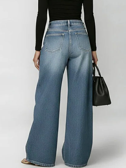 ✨✨LAST DAY SAVE 49% ⏰Women's New High-waisted Casual Loose Wide-leg Jeans