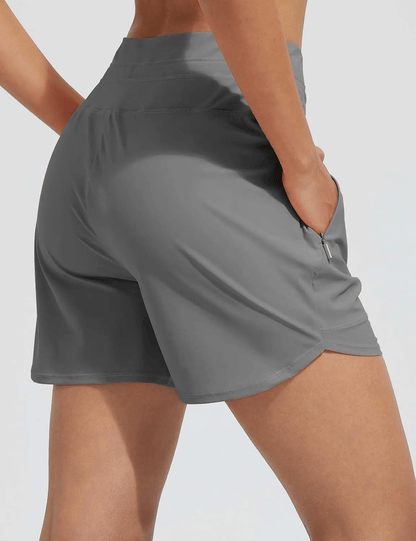 🎁New Arrivals🔥Women's 5" Swim Board Shorts High Waisted Quick Dry Swimsuit Swimming Bottoms