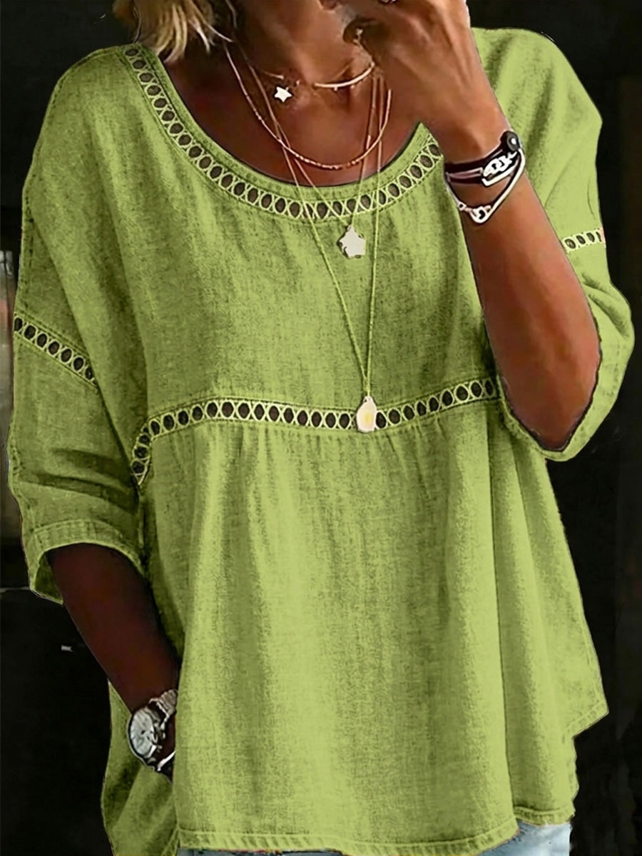 🎁New Arrivals🔥 Women's Vintage Casual Loose Linen Blouse Shirt