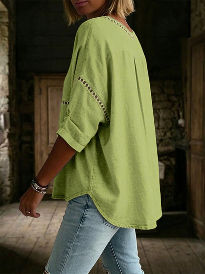 🎁New Arrivals🔥 Women's Vintage Casual Loose Linen Blouse Shirt