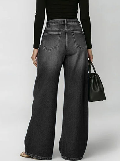 ✨✨LAST DAY SAVE 49% ⏰Women's New High-waisted Casual Loose Wide-leg Jeans