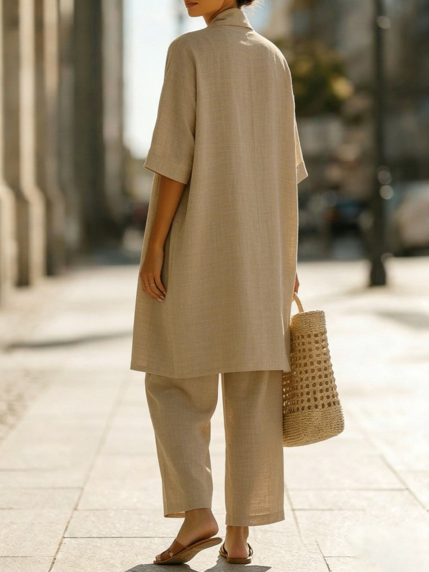 🎁New Arrivals🔥Minimalist Linen-cotton Three-piece Set - Comfortable For Everyday Wear
