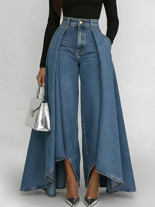 🎁New Arrivals🔥Women's High-Waisted Relaxed Wide-Leg Jeans – Effortless Everyday Comfort