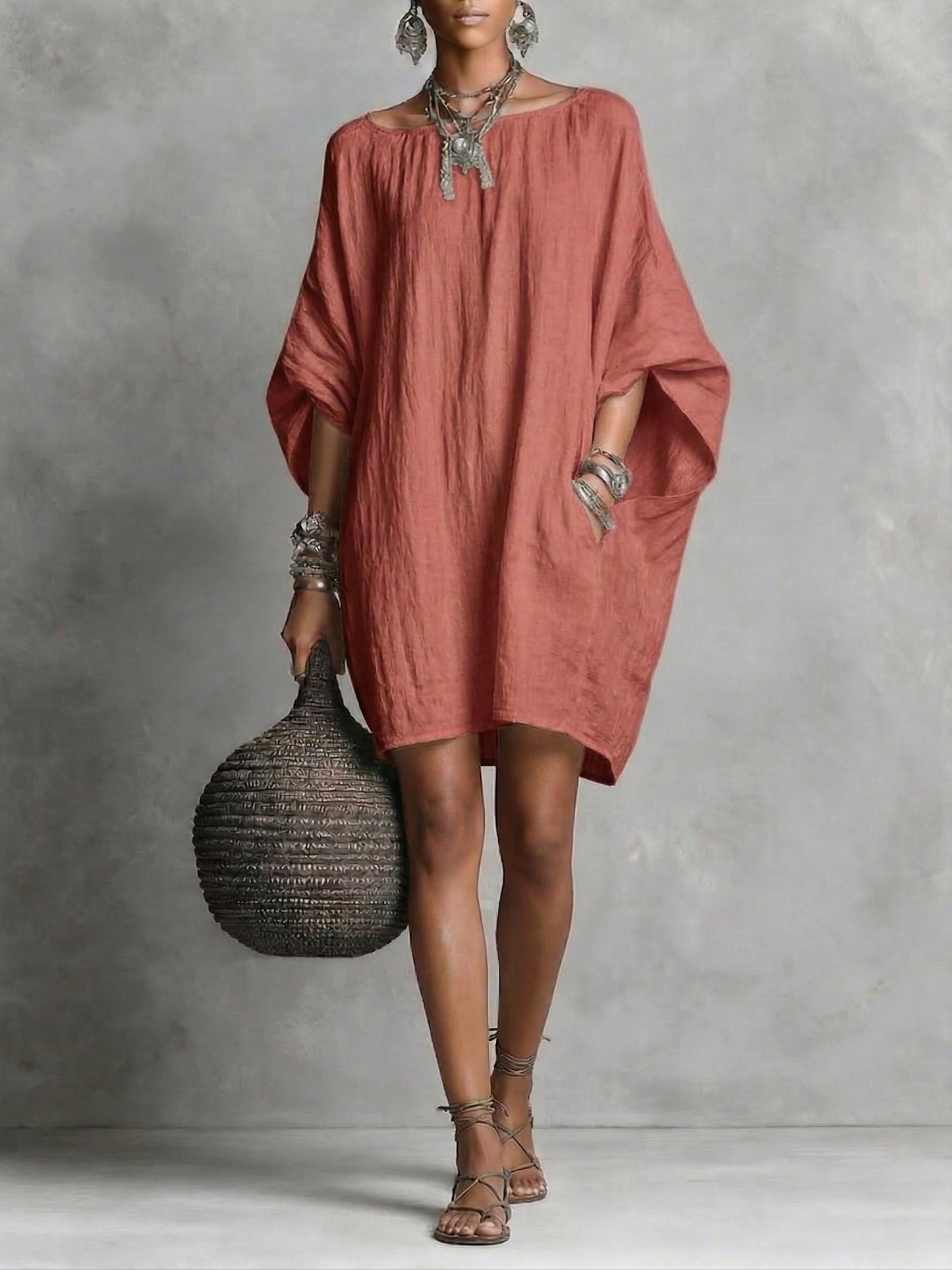 🎁New Arrivals🔥Casual cotton and linen dress